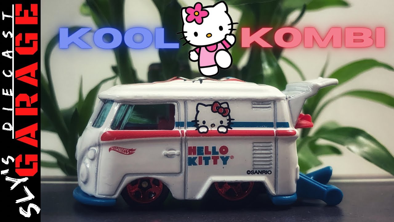 Hot Wheel Volkswagen Kool Kombi Hello Kitty | 1/64 Diecast Car