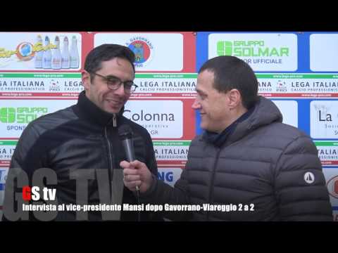 Gs Tv - intervista al vice presidente Mansi dopo Gavorrano Viareggio 2 a 2