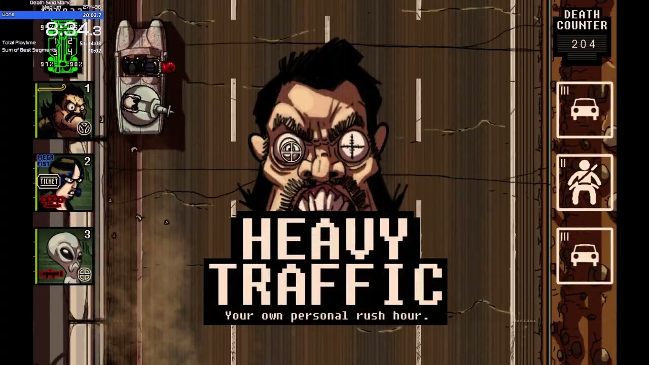 Death Skid Marks Speedrun Medium best ending [