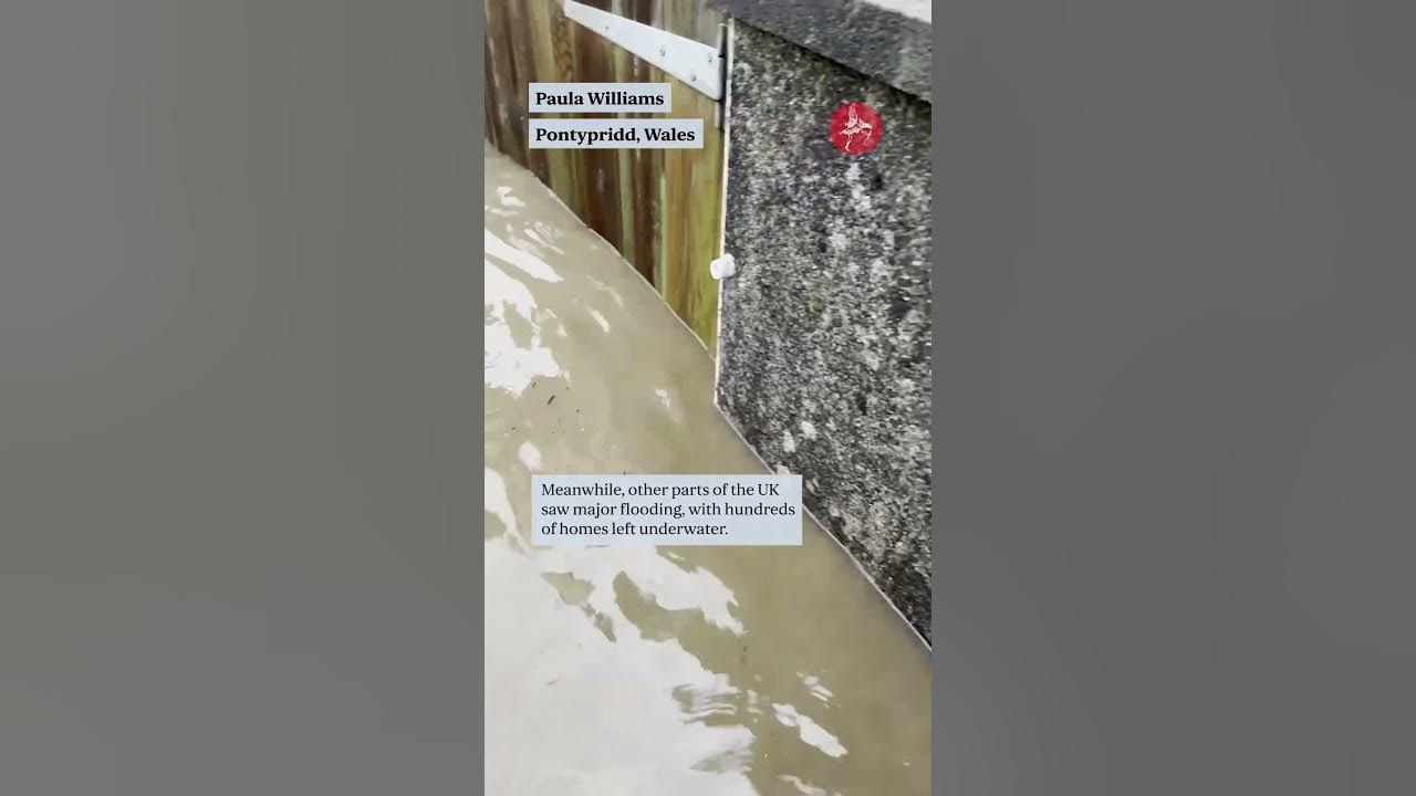 Storm Bert: Scaffolding topples over in London as hundreds of homes flooded and without power