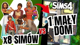 ↘ NAJMNIEJSZY DOM 🏠 dla 8 SIMÓW 👨‍👩‍👧‍👦w każdym wieku! | Challenge The Sims 4 screenshot 2