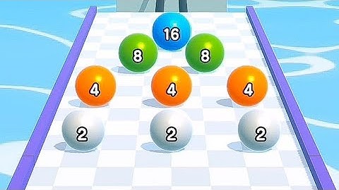 🔴🏹Ball Run 2048 - All Levels Gameplay Android, iOS (Part 145)