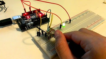 使用可變電阻調整LED光