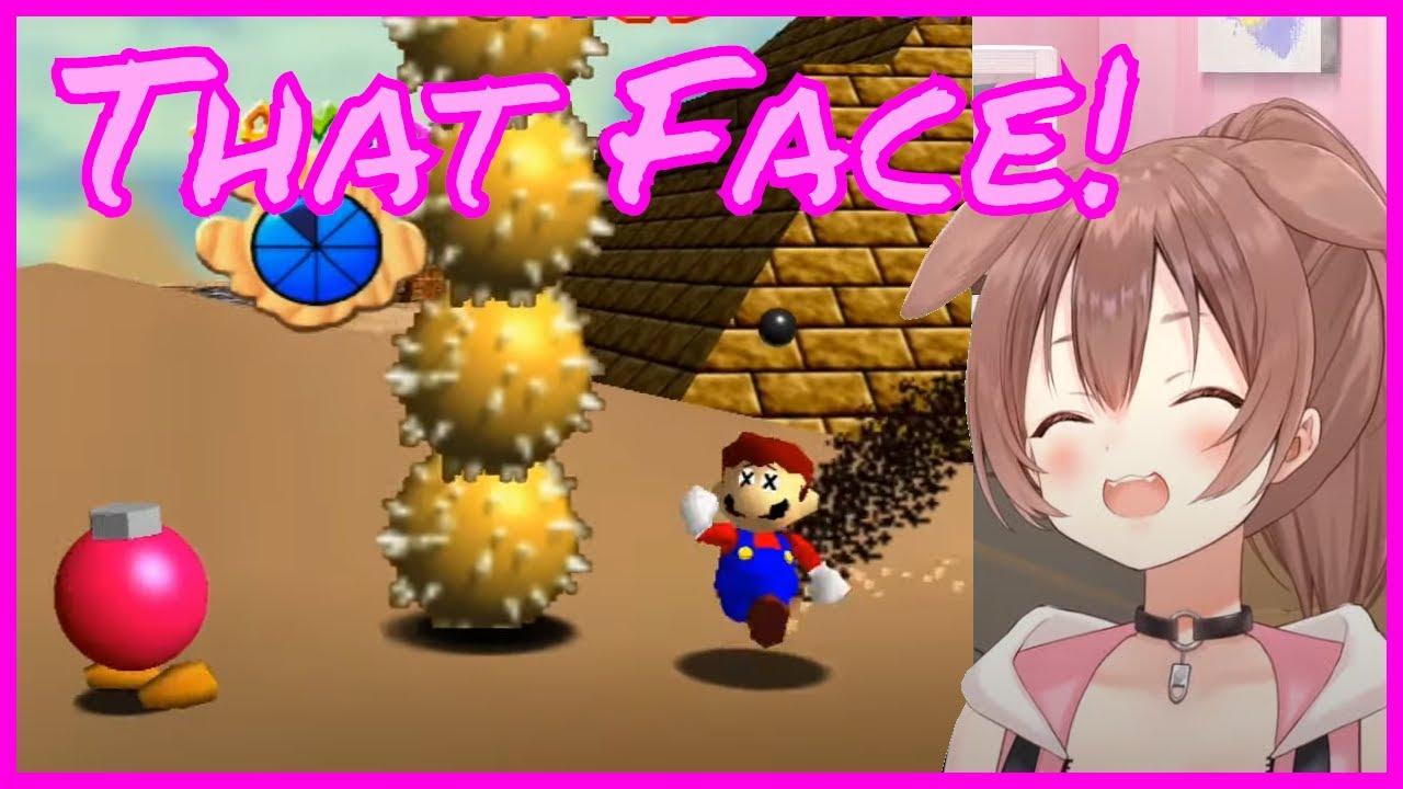 Korone clears the Desert Stage in Mario 64 [Hololive]