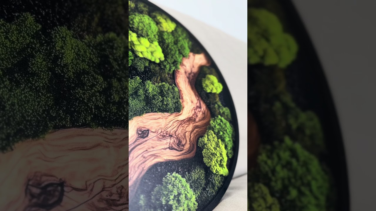 Moss and Wood Imitation Wall Art - Shizuka | DUBLEZ