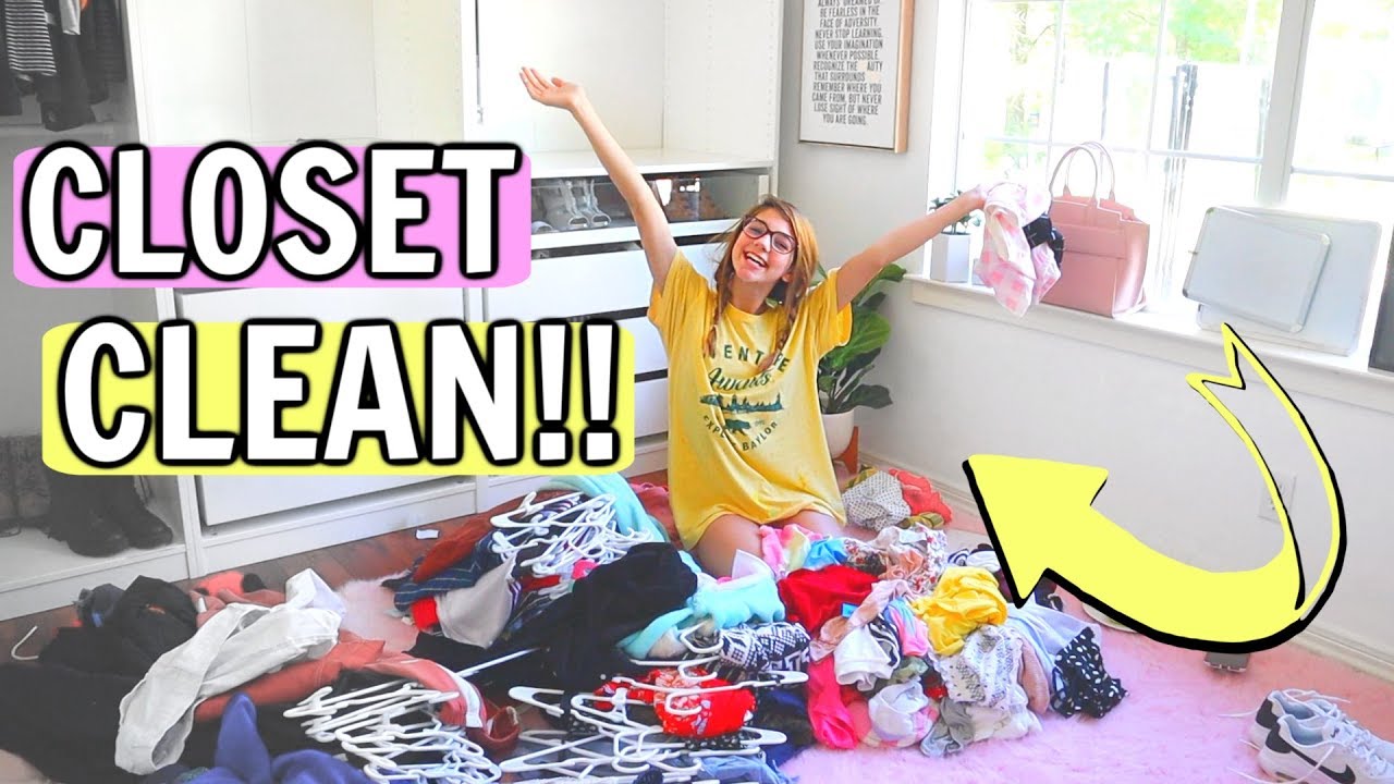 clare v HUGE CLOSET CLEAN OUT! spring cleaning 101