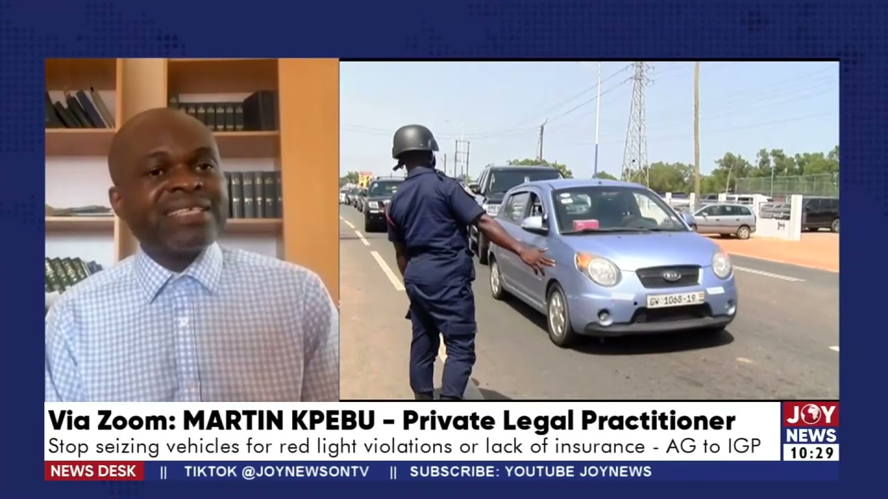 Stop seizing vehicles for red light violations or lack of insurance - AG tells IGP