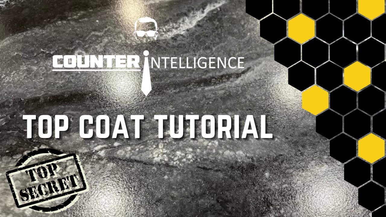 Epoxy Countertop Top Coat Tutorial Epoxy Countertop Training YouTube
