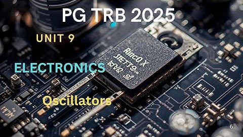 pg trb physics electronics oscillator