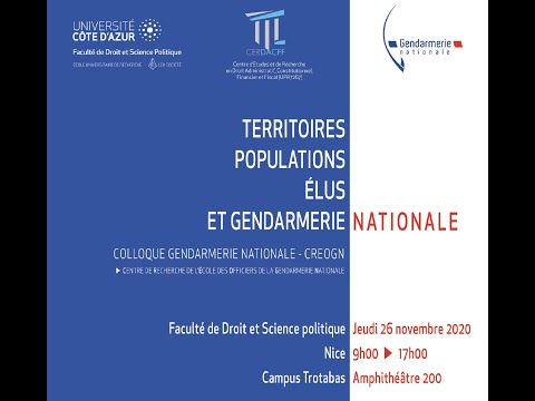 Territoires, populations, élus et gendarmerie nationale