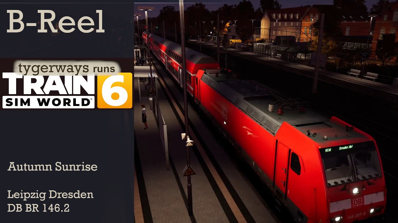 B-Reel | Autumn Sunrise | RE50 (16505) Leipzig to Dresden | DB BR 146.2 | Leipzig Dresden (TSW6)