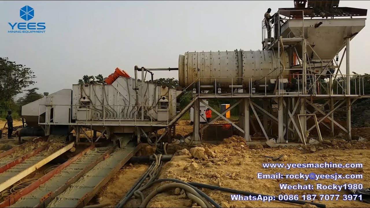 Modular alluvial gold ore mining process plant - YouTube