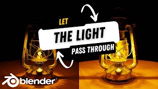 Better Glass in Blender - Let Light Pass Through and Add Imperfections