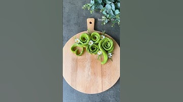 How to Make Avocado Flowers garnish Step-by-Step Tutorial✨Easy avocado rose decoration ✨#shorts