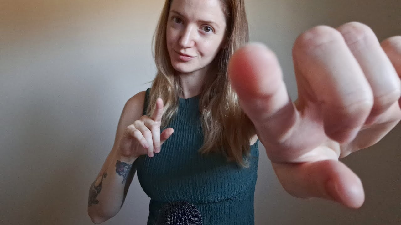 ASMR fast hand sounds and movements with mouth sounds and whispering - personal attention