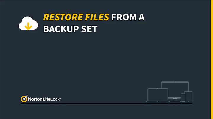 How do I restore my files from a backup set?