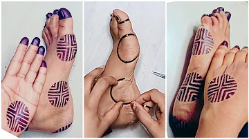 use the tape to make this unique and beatiful sudanese henna for Eid 🤩🥳/اروع حنه سودانيه بالشريط