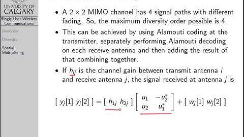 Wireless Communications: Spatial Multiplexing
