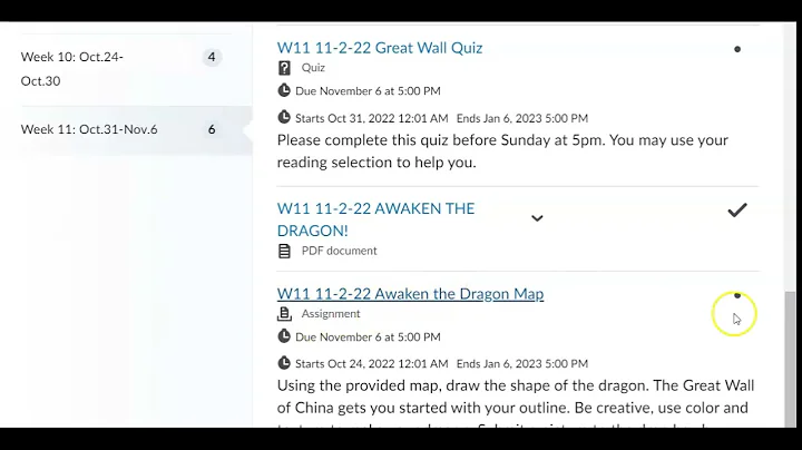 How to submit an assignment to drop box