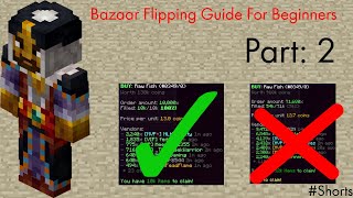 Bazaar Flipping Guide For Beginners Part 2 Hypixel Skyblock