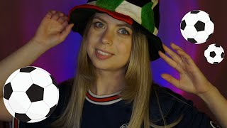 [ASMR] ⚽️ At the cosy football shop | Tapping, scratching, FIFA World Cup 2022 screenshot 5
