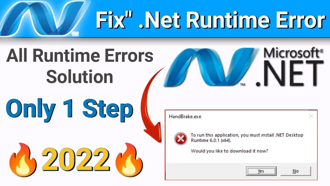 Net desktop runtime to run this application