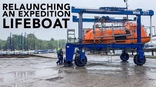 RELAUNCH! Expedition lifeboat 'Alan' back afloat after winter works. Lifeboat conversion Ep127 [4K]