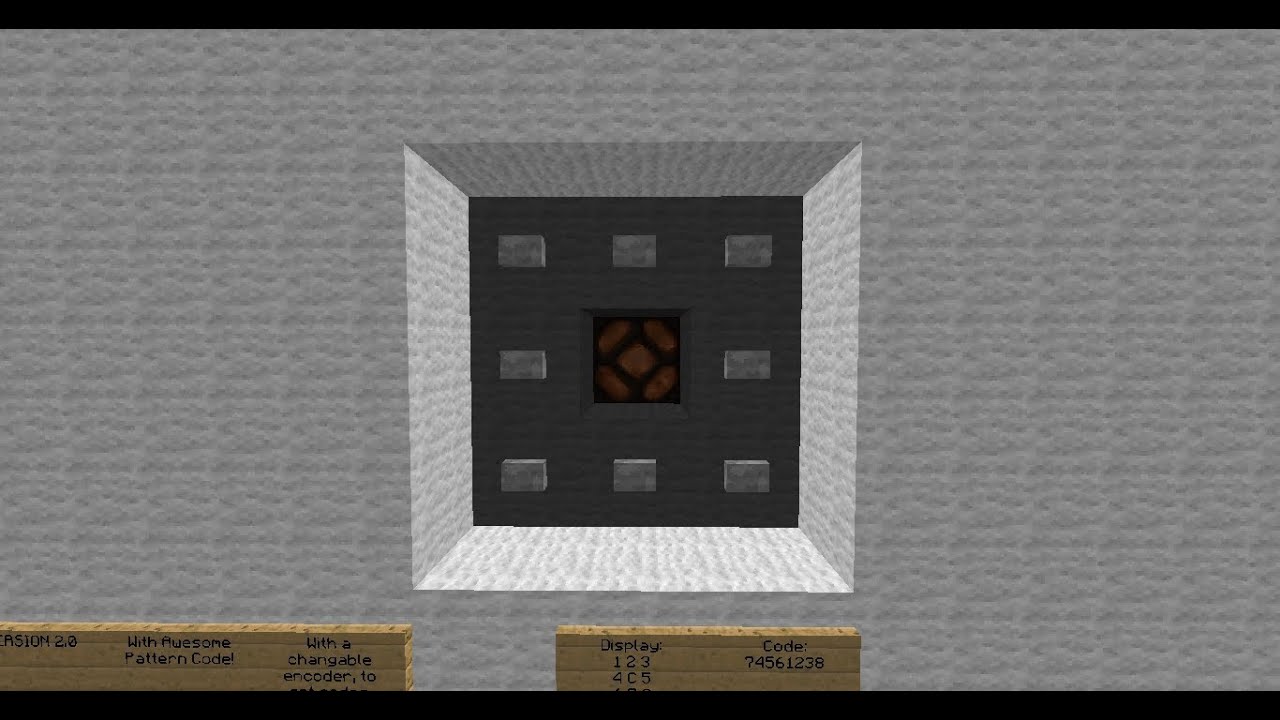 Minecraft:Showcase:(compact) order sensitive combination lock - YouTube