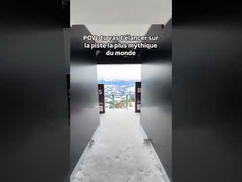 ⛷️🤩 Le départ de Kitzbühel et sa légendaire Streif #shorts #ski #sports