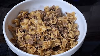 Homemade Hamburger helper beef pasta
