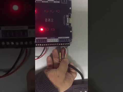 How to connect Anson two doors access controller