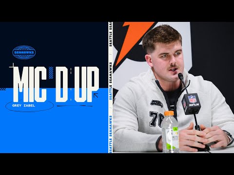 Grey Zabel Mic'd Up For Seahawks Super Bowl LX Opening Night | Seattle Seahawks