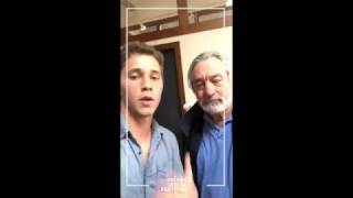 Robert De Niro makes his SNAPCHAT Debut - Video