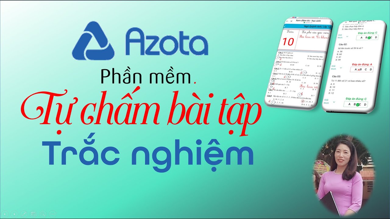 AZOTA tự chấm bài Trắc nghiệm - youtube