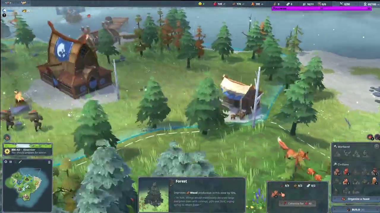 Northgard| Learning the clans and Surviving the Cold