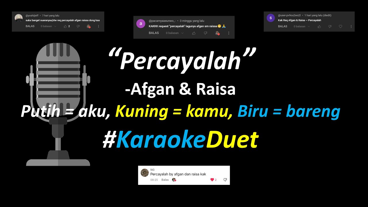 Afgan & Raisa - Percayalah (Karaoke Duet Version) | Part Cowok Only Afgan & Raisa - Percayalah (Karaoke Duet Version) | Part Cowok Only