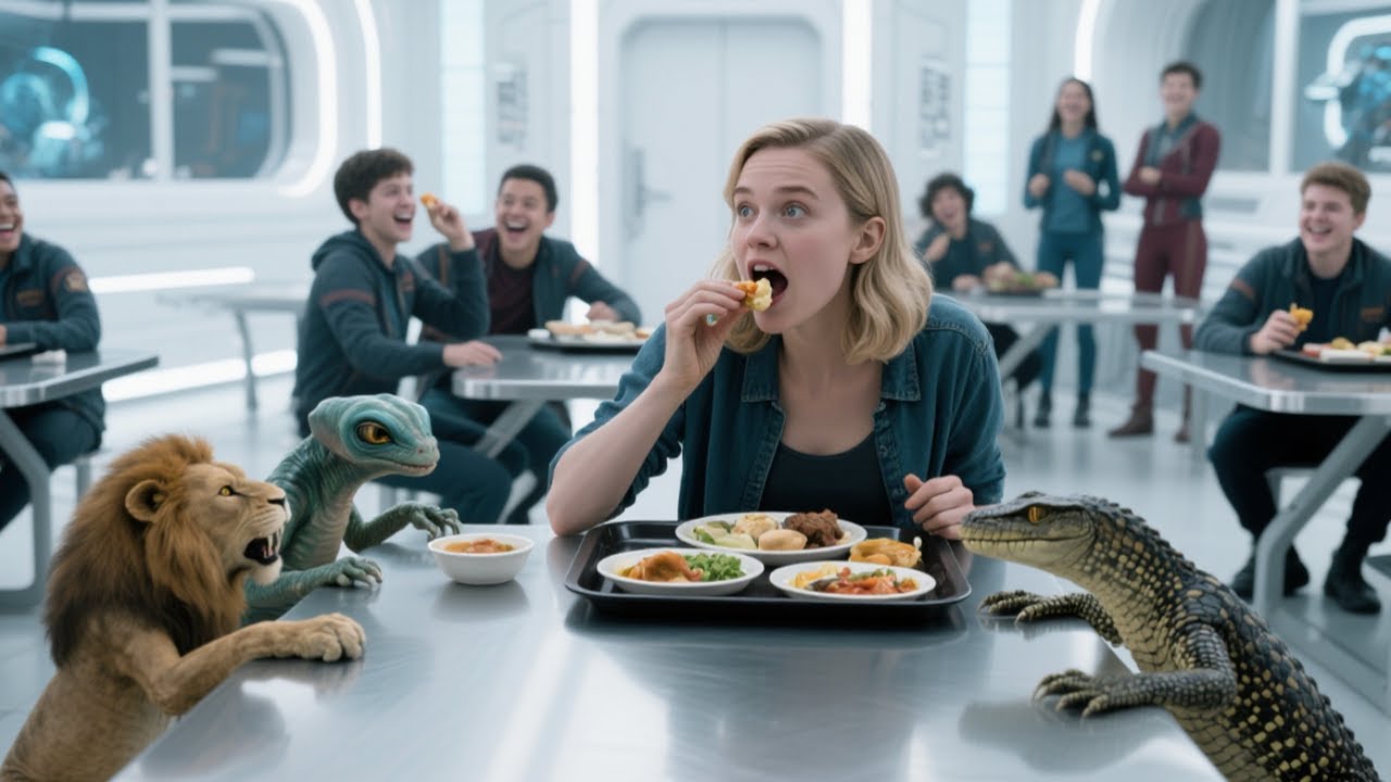 The Alien Cubs Refused the Rations on Their Trays — They Stole Food Off the Human’s Plate Instead