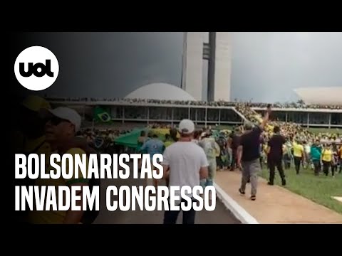 Invasão em Brasília: Veja imagens dos atos de bolsonaristas golpistas no Congresso Nacional