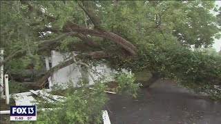 Severe storms damage buildings, topple trees, flip trucks in Florida