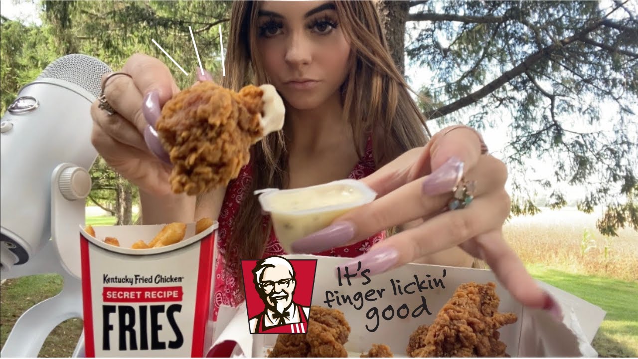 ASMR Eating KFC'S New HOT WINGS