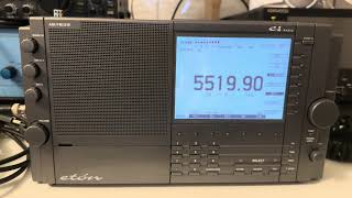 New York Radio 5520 kHz ATC: Caribbean, Gulf of Mexico & Florida Waters, copied with the Eton E1