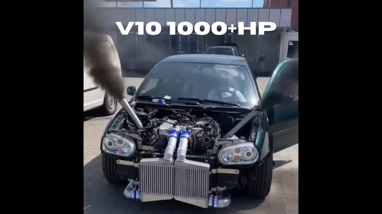 Golf 4 SWAP V10 Bi-Turbo RS6 Engine 0-320 20 sec