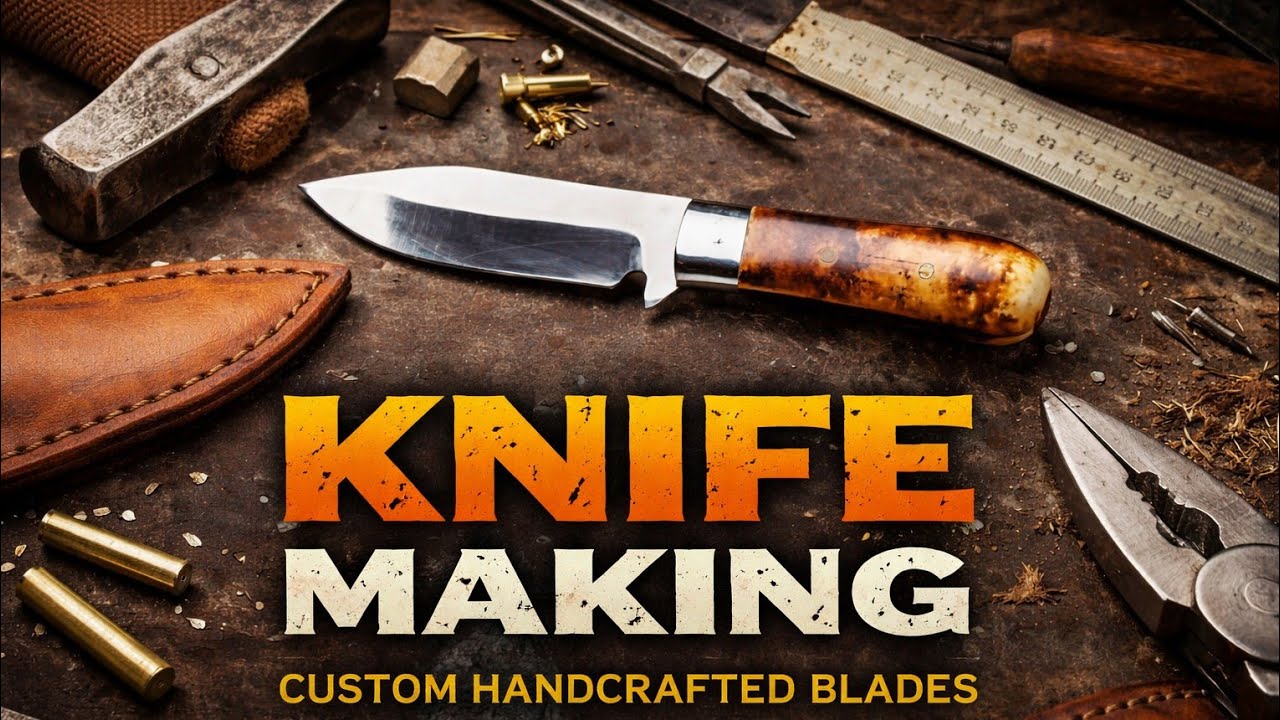 Handmade Knife Handle Making | Bone Handle Assembly (Part 3)