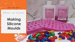 Making Silicone Moulds with PinkySil then making the soap embeds | Soy and Shea