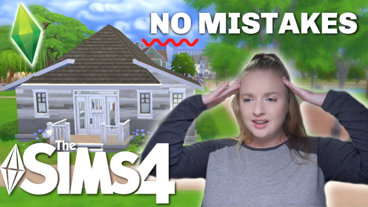 Can I build a house with NO MISTAKES in The Sims 4? - YouTube