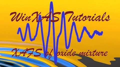 WinXAS Tutorials - XAFS analysis of oxide mixture
