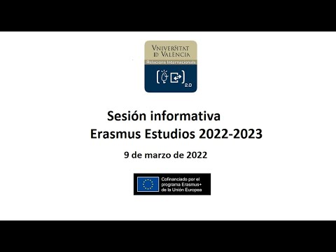 Sesión informativa Erasmus Estudios 22-23 (Español)
