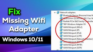 Fix WiFi Adapter Not Showing in Device Manager Windows 10/ 11 | Fix Missing Wifi