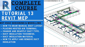 TUTORIAL 13 ||  HVAC DESIGNING & MODELLING #07 || REVIT MEP 2020