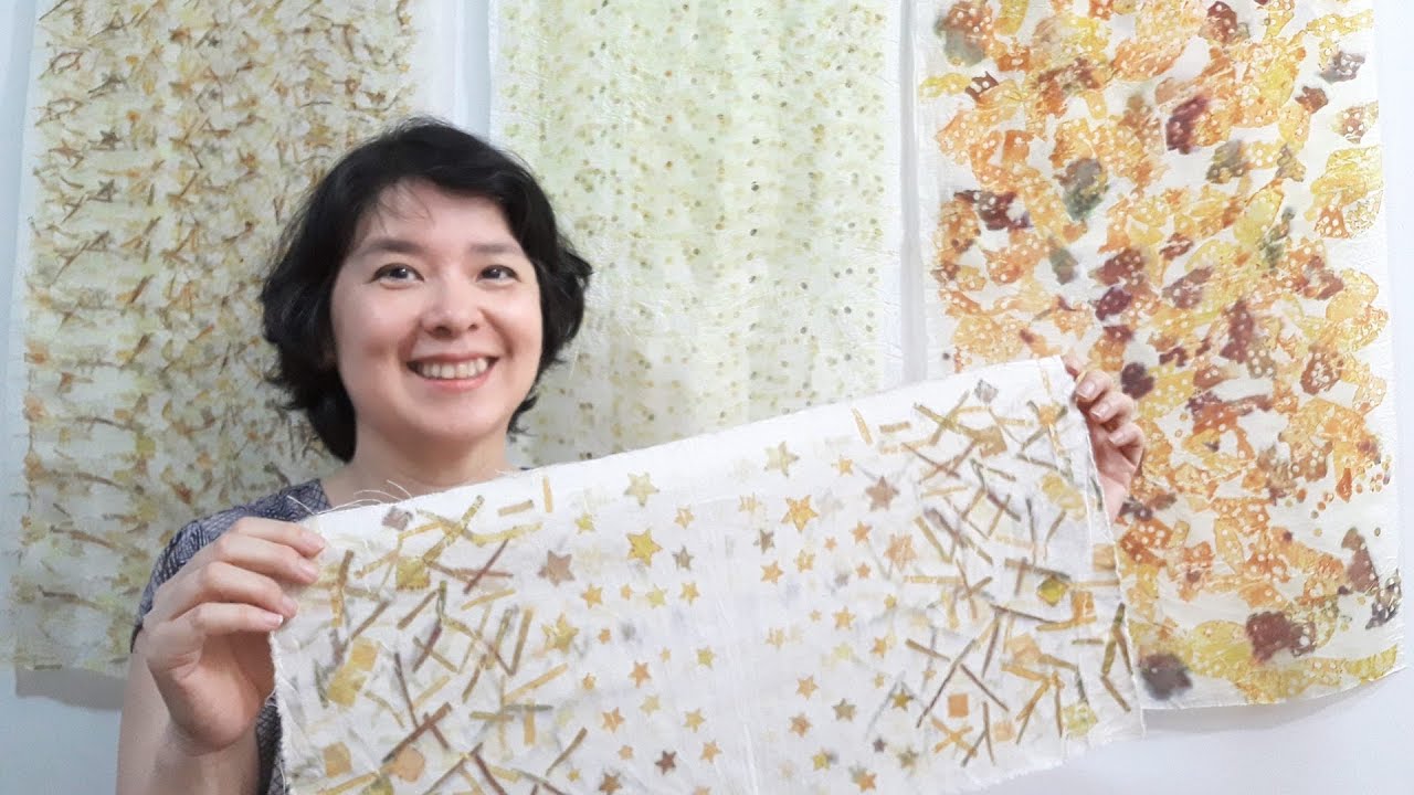 Ecoprint  - Como criar 3 estampas diferentes usando apenas cascas de cebola.